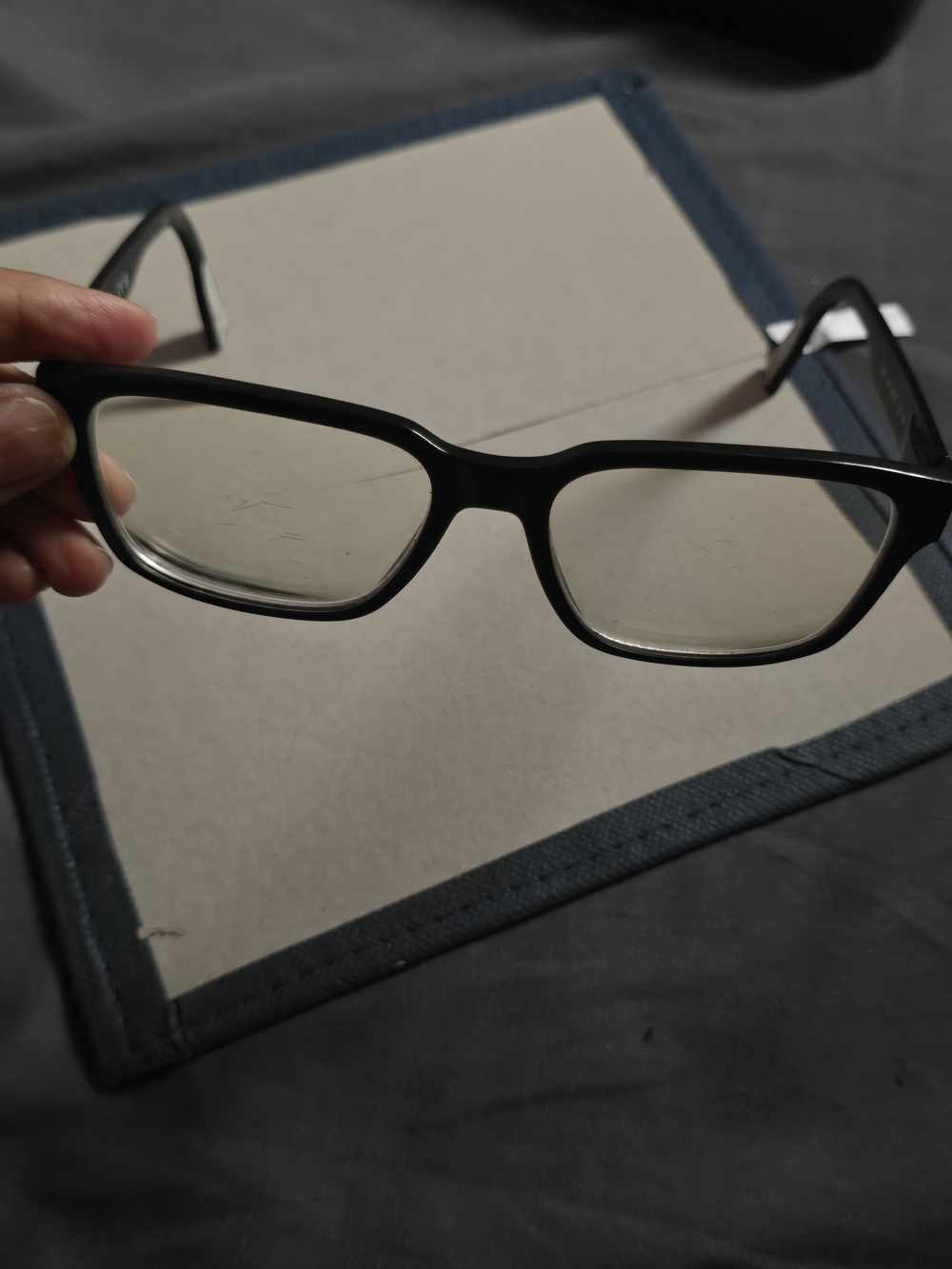 Black Rectangular Eyeglasses Frame